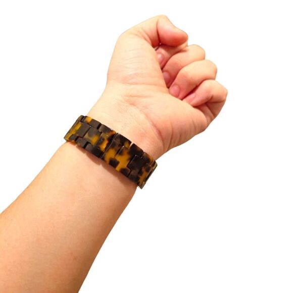 Anne Klein Gold Tone Swarovski Crystal Faux Tortoise Band (10/9178) Watch - Picture 3 of 14